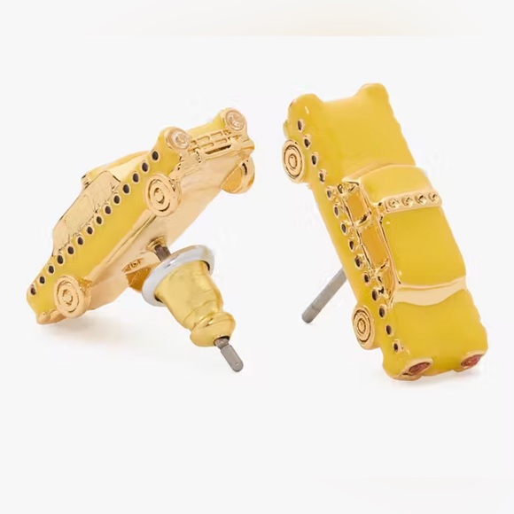 Kate Spade Hit The City Taxi Stud NWT Earrings - Picture 1 of 10